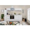 Küchenzeile Rp250wwc mit Geräte 250 cm Weiß - Weiß, KONVENTIONELL, Holzwerkstoff (250cm) - Respekta