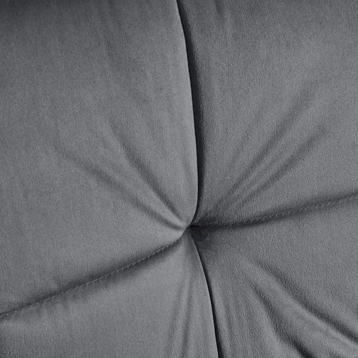 Židle Lunita šedá - šedá/černá, Moderní, kov/textil (47/88/57cm) - Bessagi Home