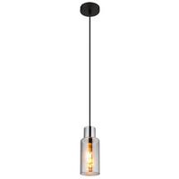 Hängeleuchte 15708h - Schwarz, Basics, Glas/Metall (10/120cm) - Globo