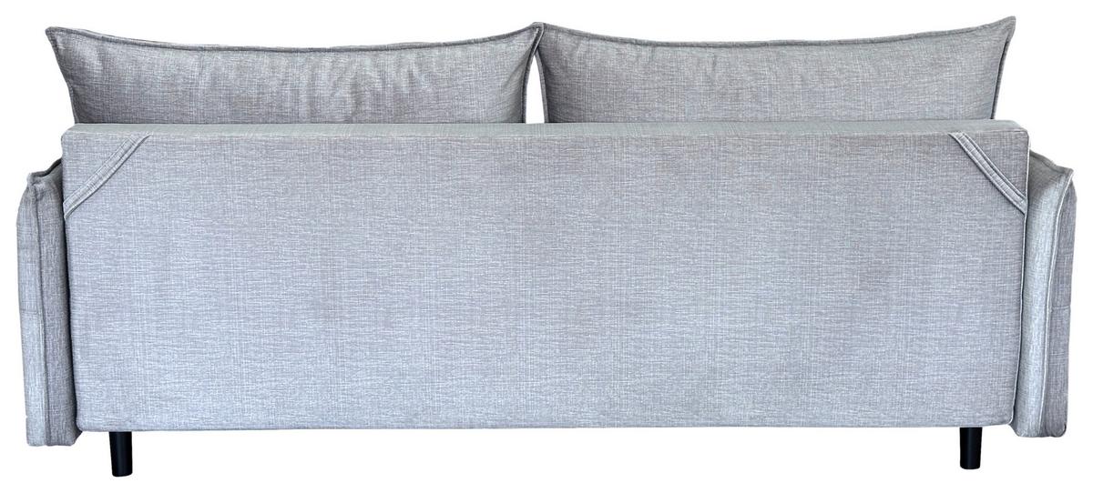3-sitzer-sofa Mit Schlaffunktion Melody B: 216cm - Schwarz/Grau, Design, Textil (216/96/102cm) - MID.YOU