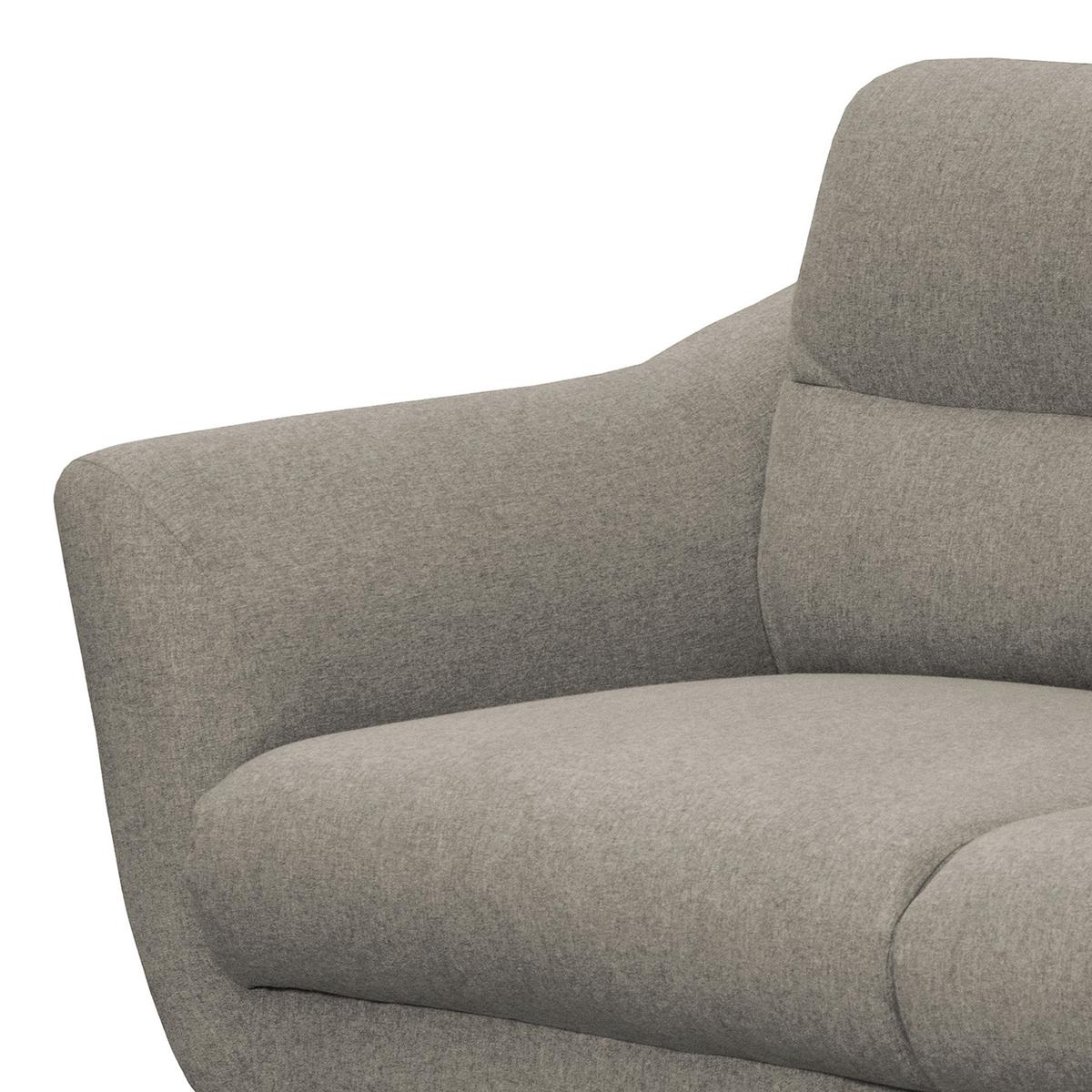 2-sitzer-sofa Tromso Grau B: 158 Cm - Schwarz/Grau, Design, Textil (158/87/88cm) - Livetastic