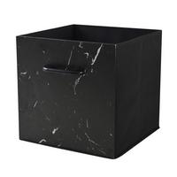 Faltbox Martin - Schwarz, KONVENTIONELL, Karton/Holz (33/33/32cm) - James Wood