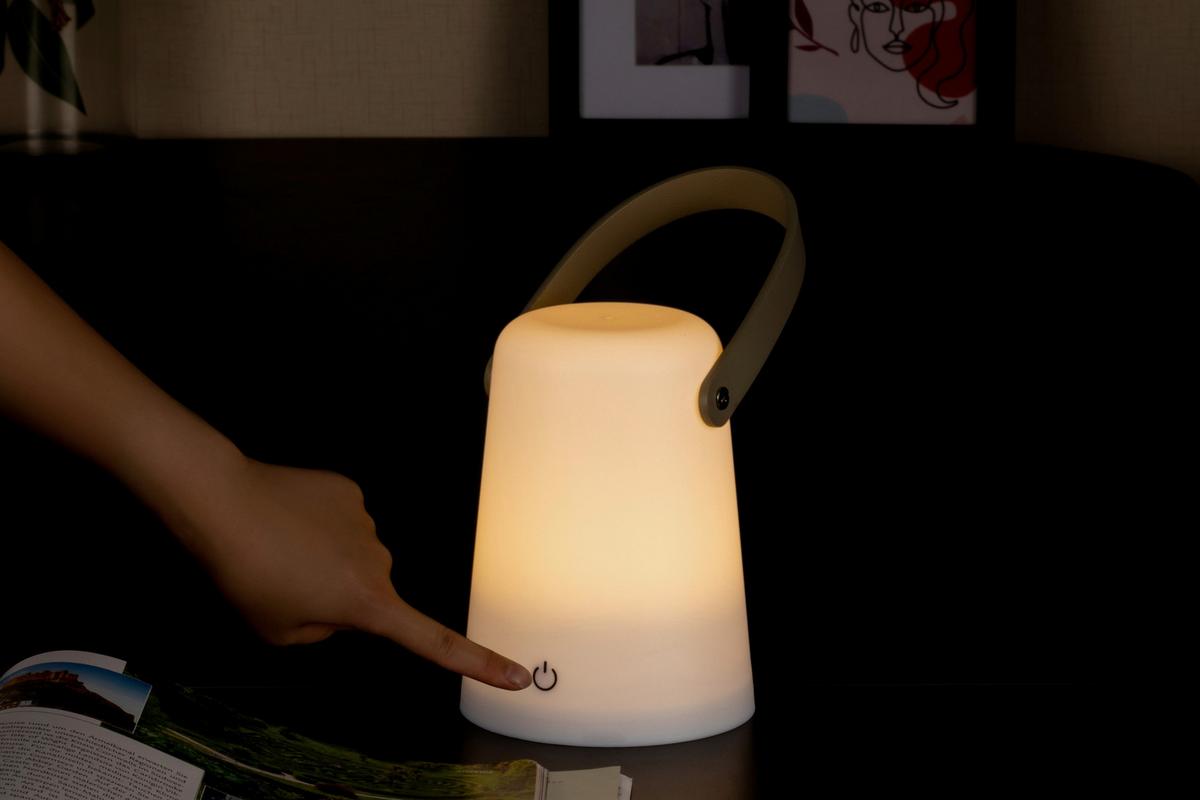LED lucerna LYDIA -BASED- - bílá, plast (10,5/14cm) - Based
