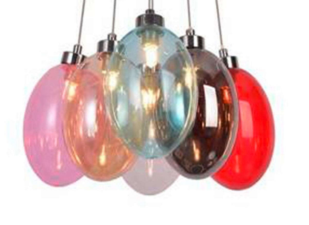 Pendelleuchte 50106168 Lukka - Multicolor, Design, Glas/Metall (32/32/110cm)
