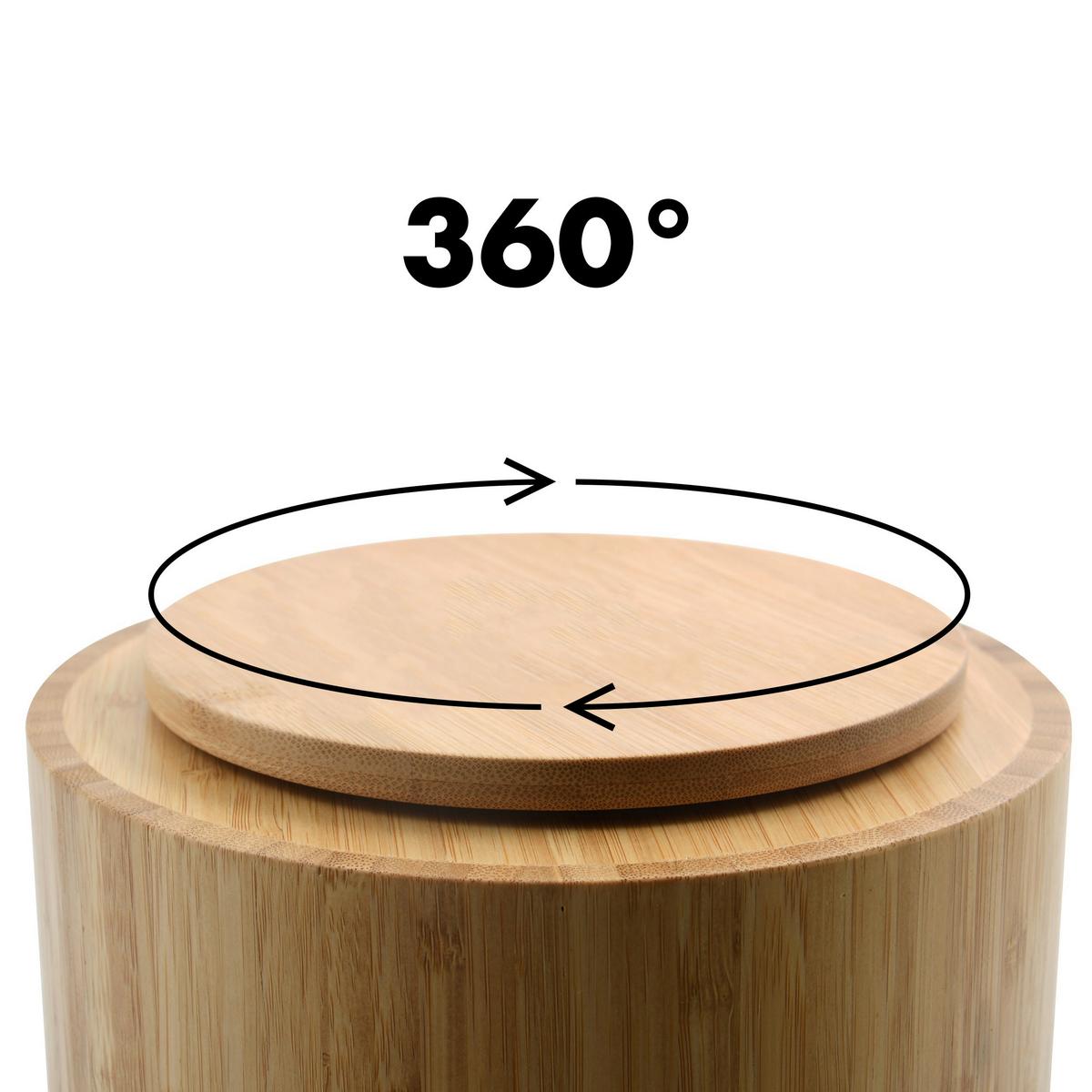 Kosmetik-organizer Isalys - Hellbraun, KONVENTIONELL, Holz (20/20/15.3cm) - Spirella