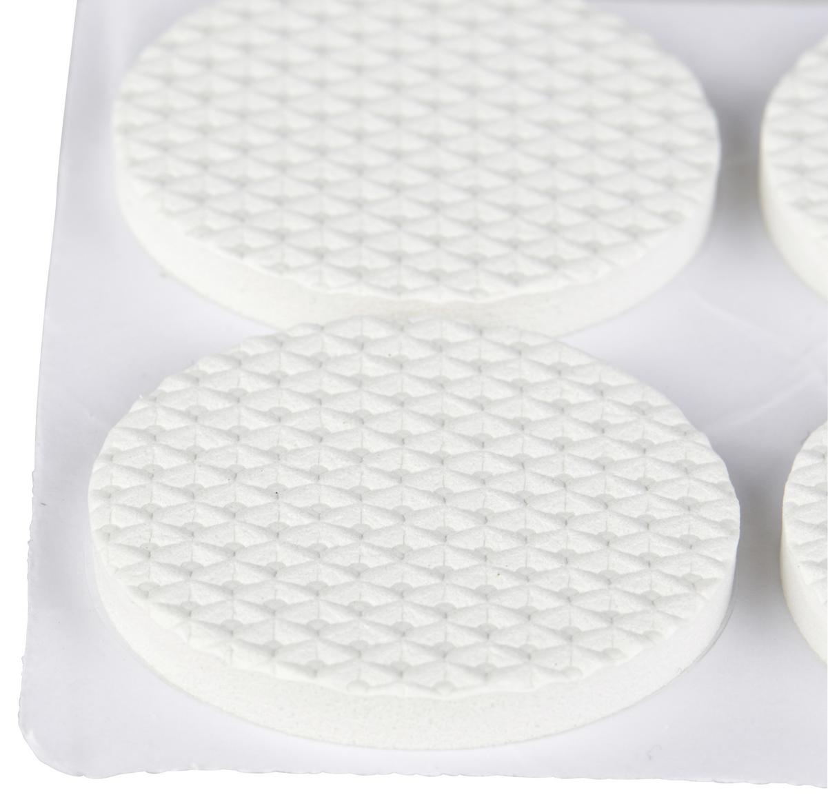 Filzgleiter-set 20x20 Cm 131--Teilig, Weiß Selbstklebend - Weiß, KONVENTIONELL, Kunststoff/Textil