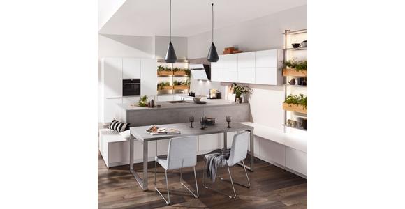 Einbauküche Las Vegas Frei Planbar Modern, grifflos - Eichefarben/Weiß, MODERN, Holzwerkstoff - Vertico