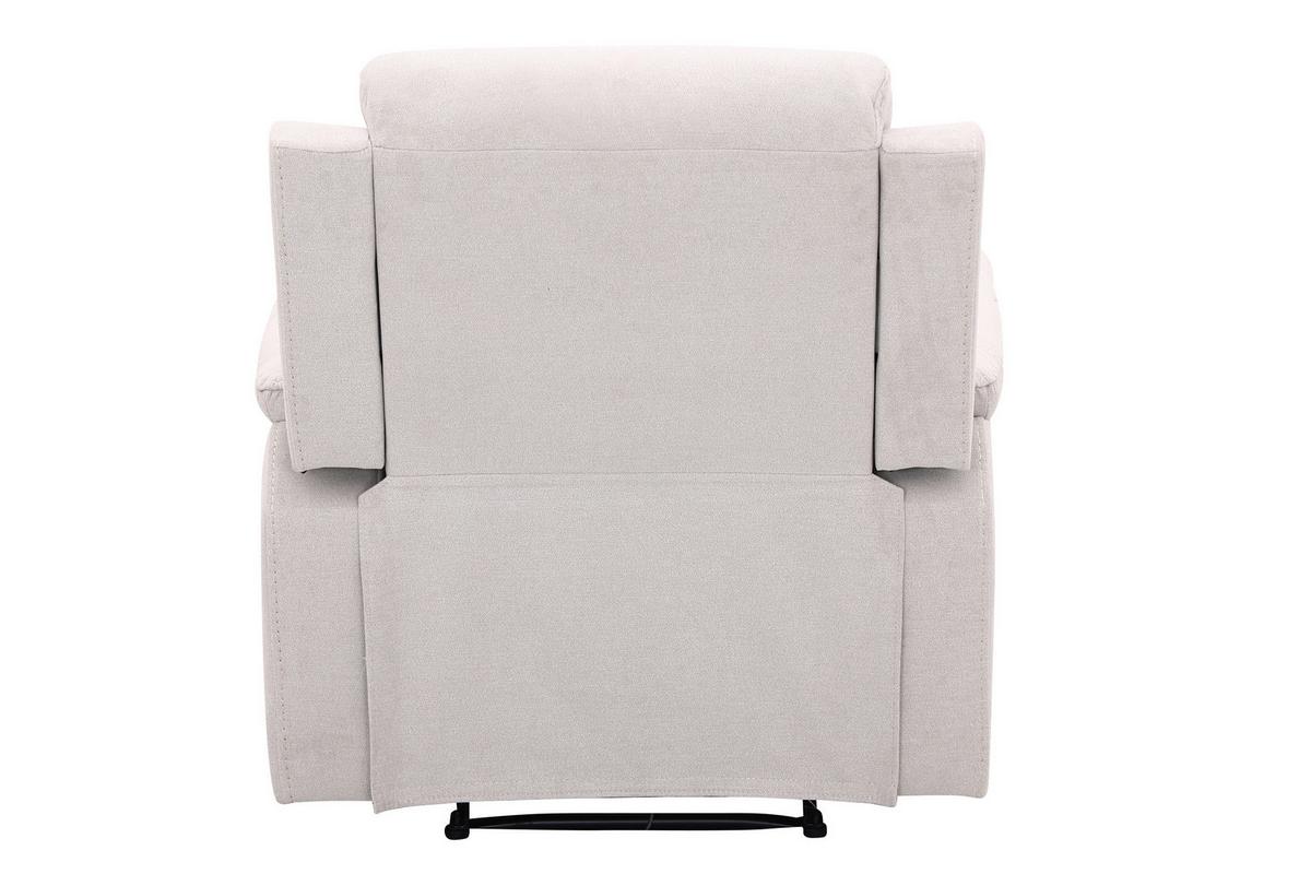 Relaxačné kreslo MANCHESTER, béžová - čierna/béžová, Konventionell, textil/plast (82/103/96cm) - Based