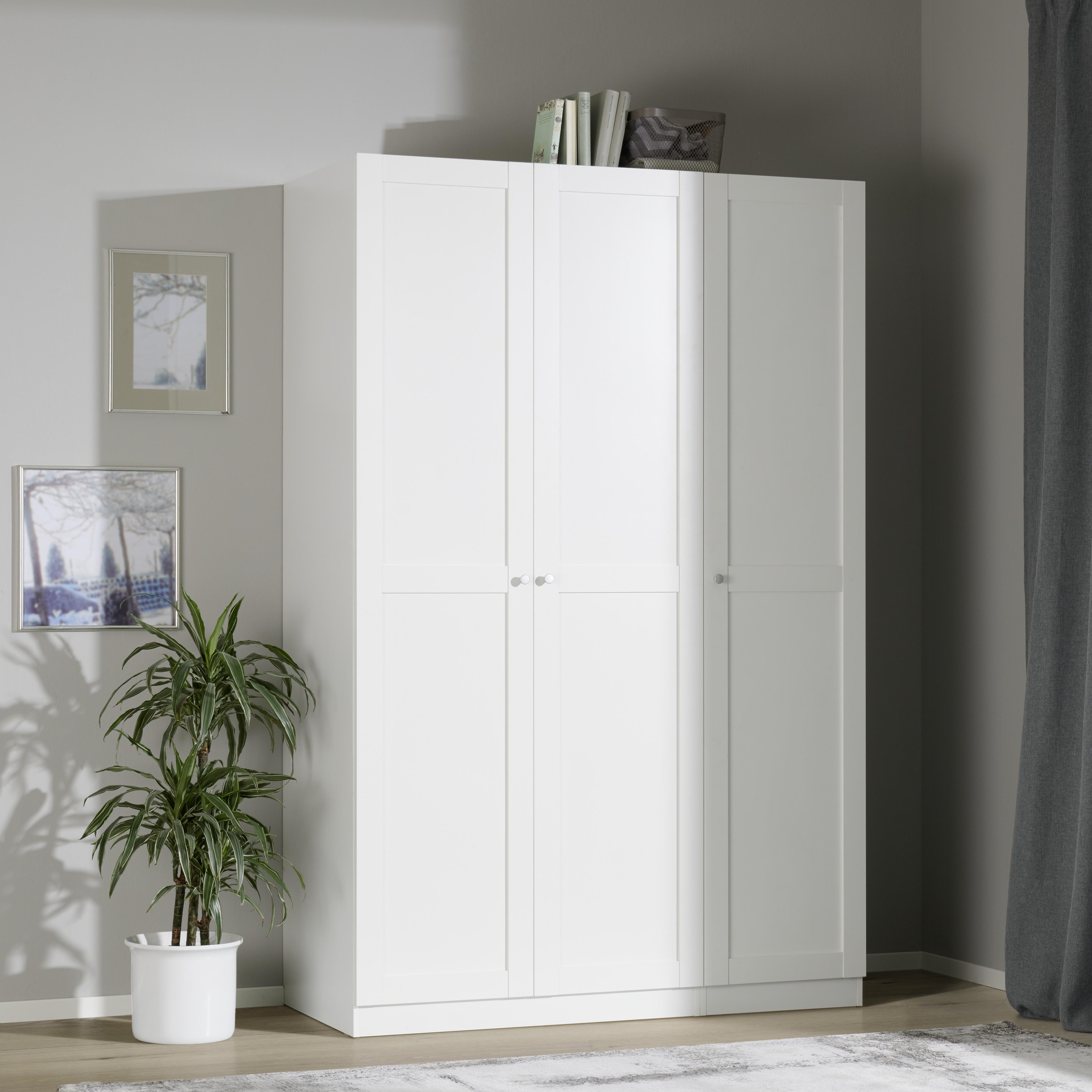 Skriňa Unit S Vybavením Luxus, Biela, Š. 136,7 Cm - biela, Moderný, kompozitné drevo/plast (1136,7/210/58,3cm) - Ondega