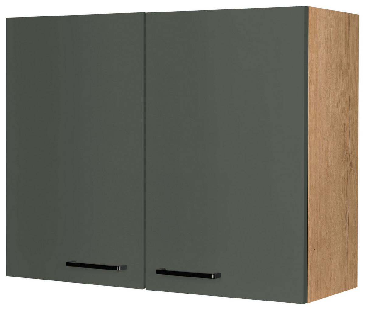 Küchenoberschrank Easytouch - Eichefarben/Grün, MODERN, Holzwerkstoff (90/72/35cm) - Nobilia