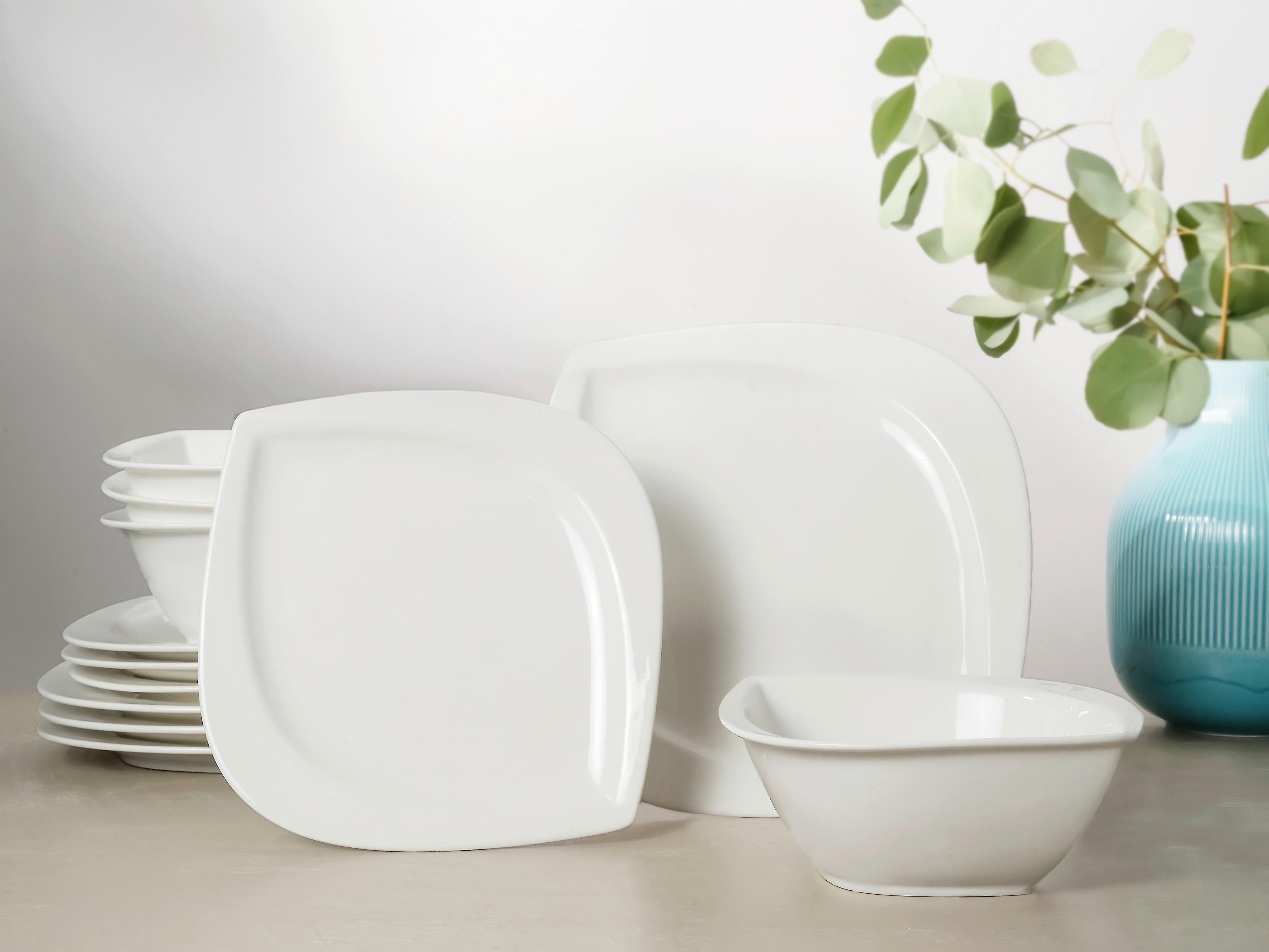 Tafelservice Melbourne Weiß 12--Teilig - Weiß, Basics, Keramik - Creatable