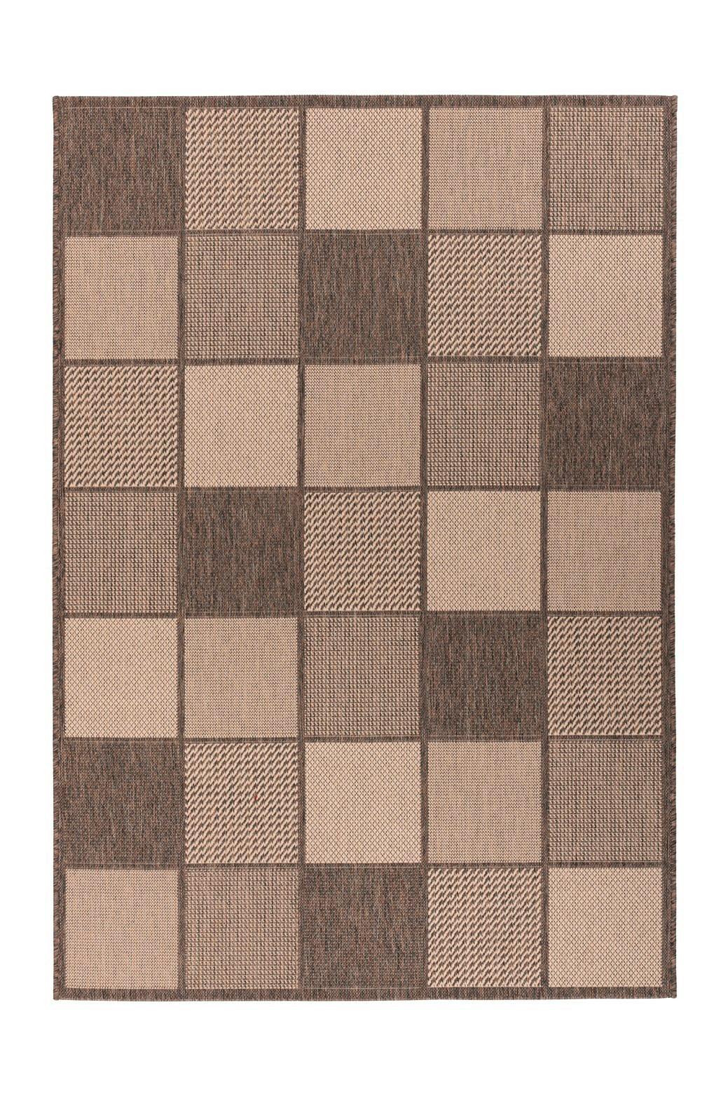 Flachwebteppich Splash 400 Braun/creme, 80x150 Cm