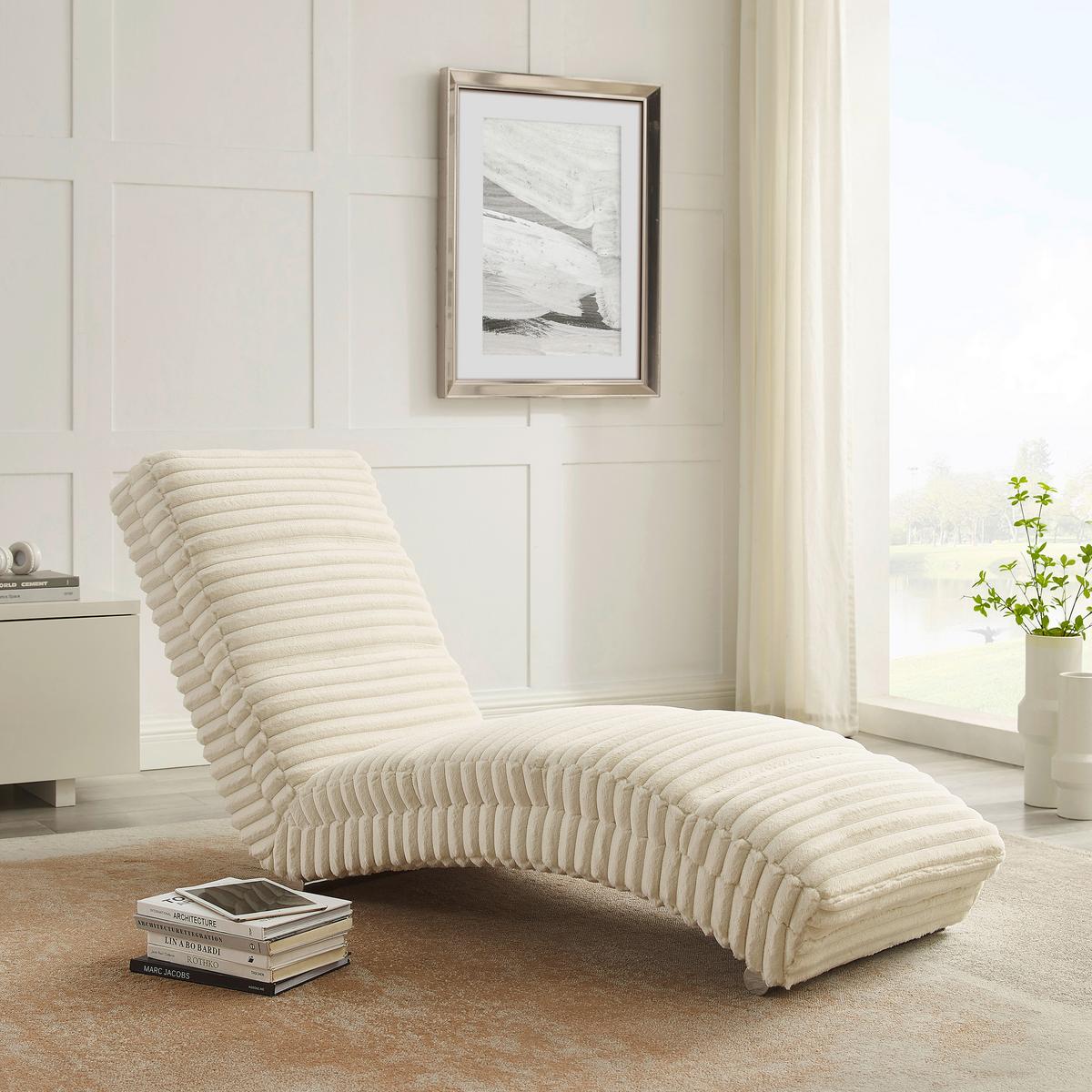 Relaxliege Chaiselongue, Beige B: 170 Cm - Chromfarben/Beige, MODERN, Textil (170/82/60cm) - Livetastic