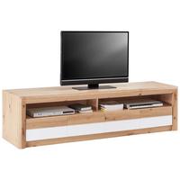 TV-Element Kashmir New B: 185 cm Eiche Dekor/Weiß - Eichefarben/Schwarz, MODERN, Holzwerkstoff (185/50/49cm) - James Wood