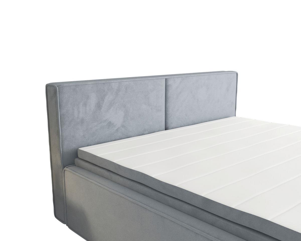 Boxbett Zako 4 Grau LF: 180x200cm - Grau, MODERN, Textil (180/200cm) - MID.YOU