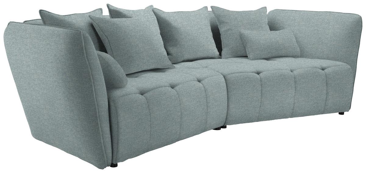 Boxspringová pohovka SOFI, světle modrá - černá/světle modrá, Moderní, textil (294/93/152cm) - Premium Living