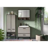 Badezimmer Bagno Schwarz/kaschmir B:142cm - Kaschmir/Schwarz, MODERN, Holzwerkstoff (142cm) - MID.YOU