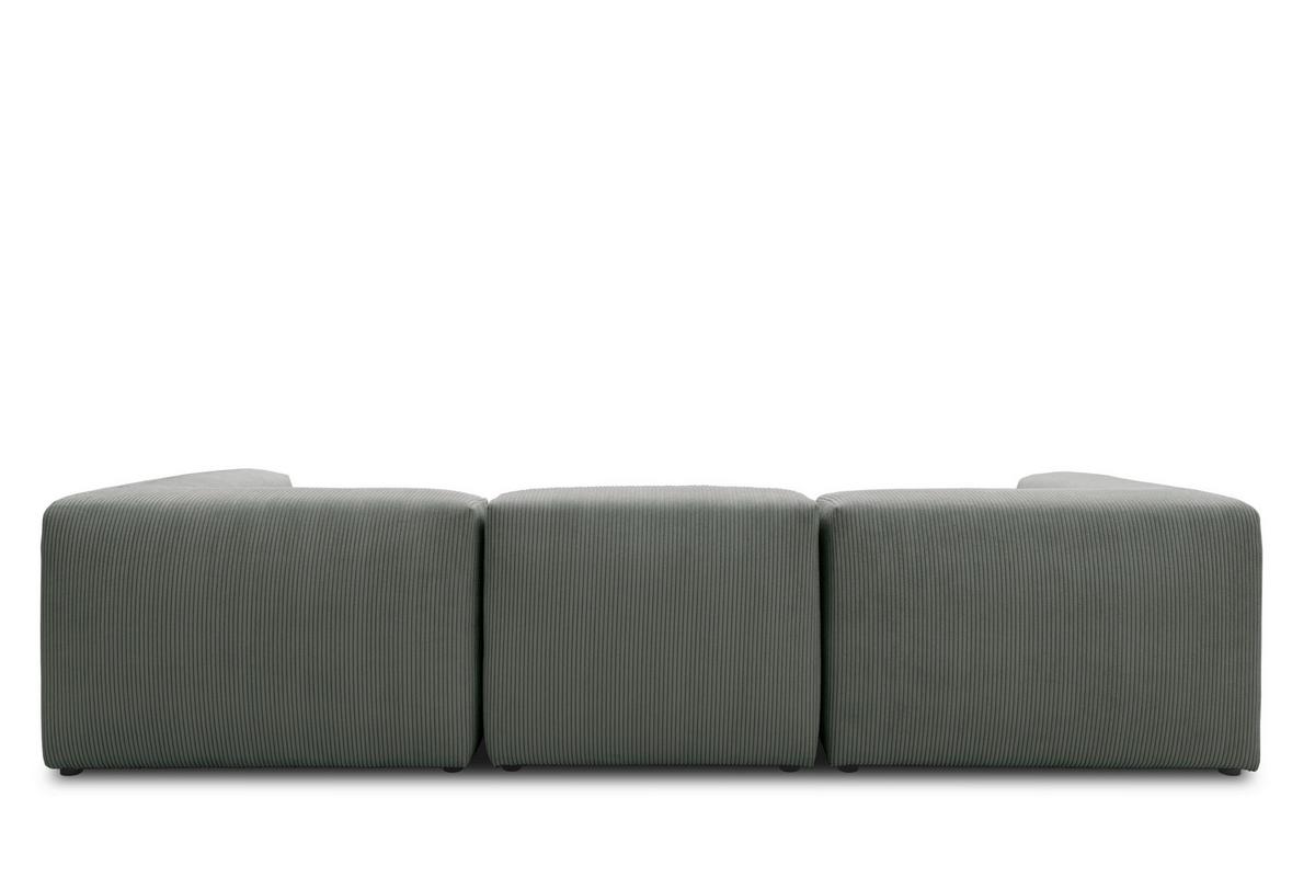 3-sitzer-sofa Hellgrau B: 301 Cm - Hellgrau/Schwarz, Design, Textil (301/69/108cm) - MID.YOU