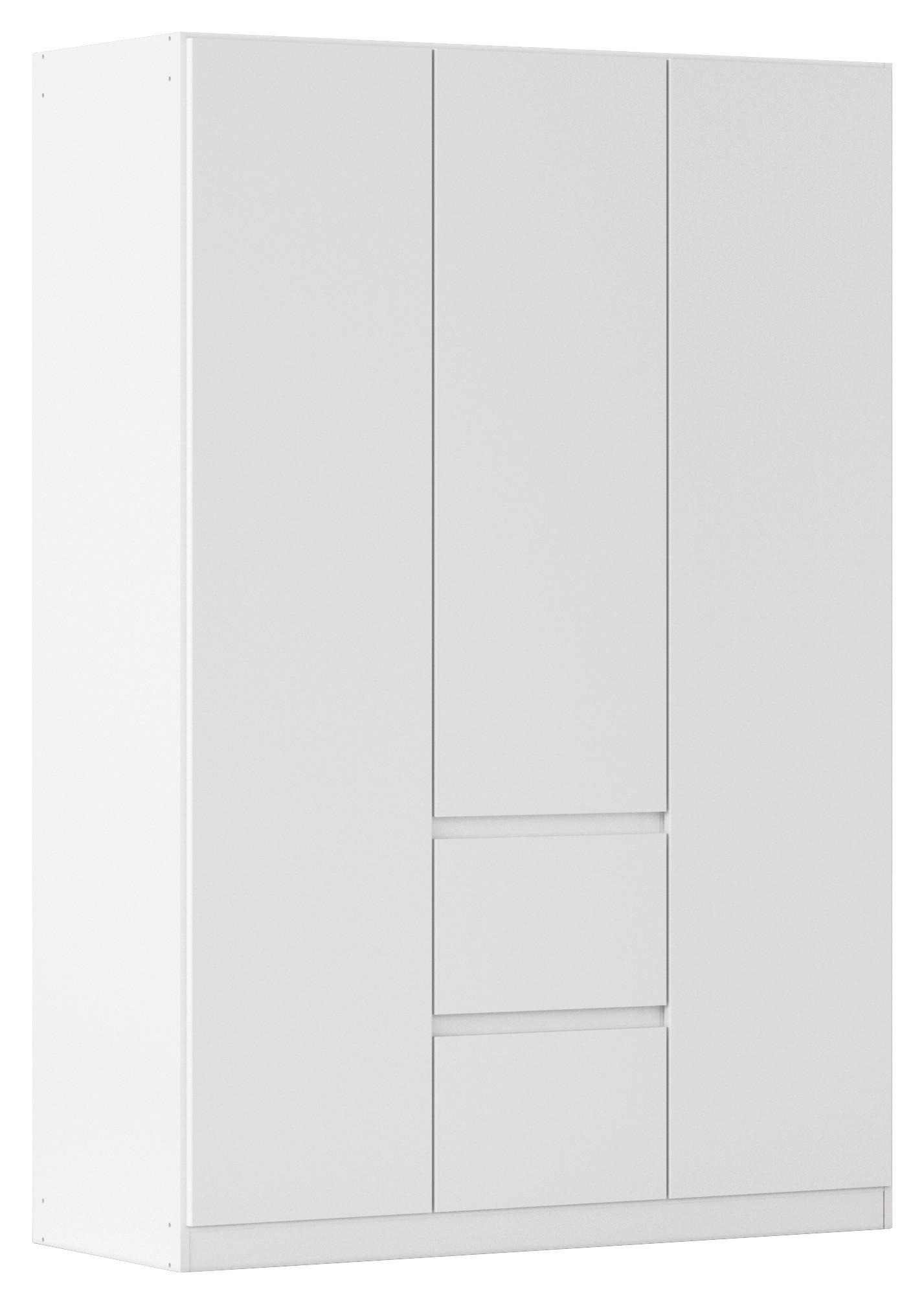 Nidda B: 136 cm Weiß Nidda - Weiß, Basics, Holzwerkstoff (136/197/54cm) - Rauch Möbel