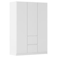 Nidda B: 136 cm Weiß Nidda - Weiß, Basics, Holzwerkstoff (136/197/54cm) - Rauch Möbel
