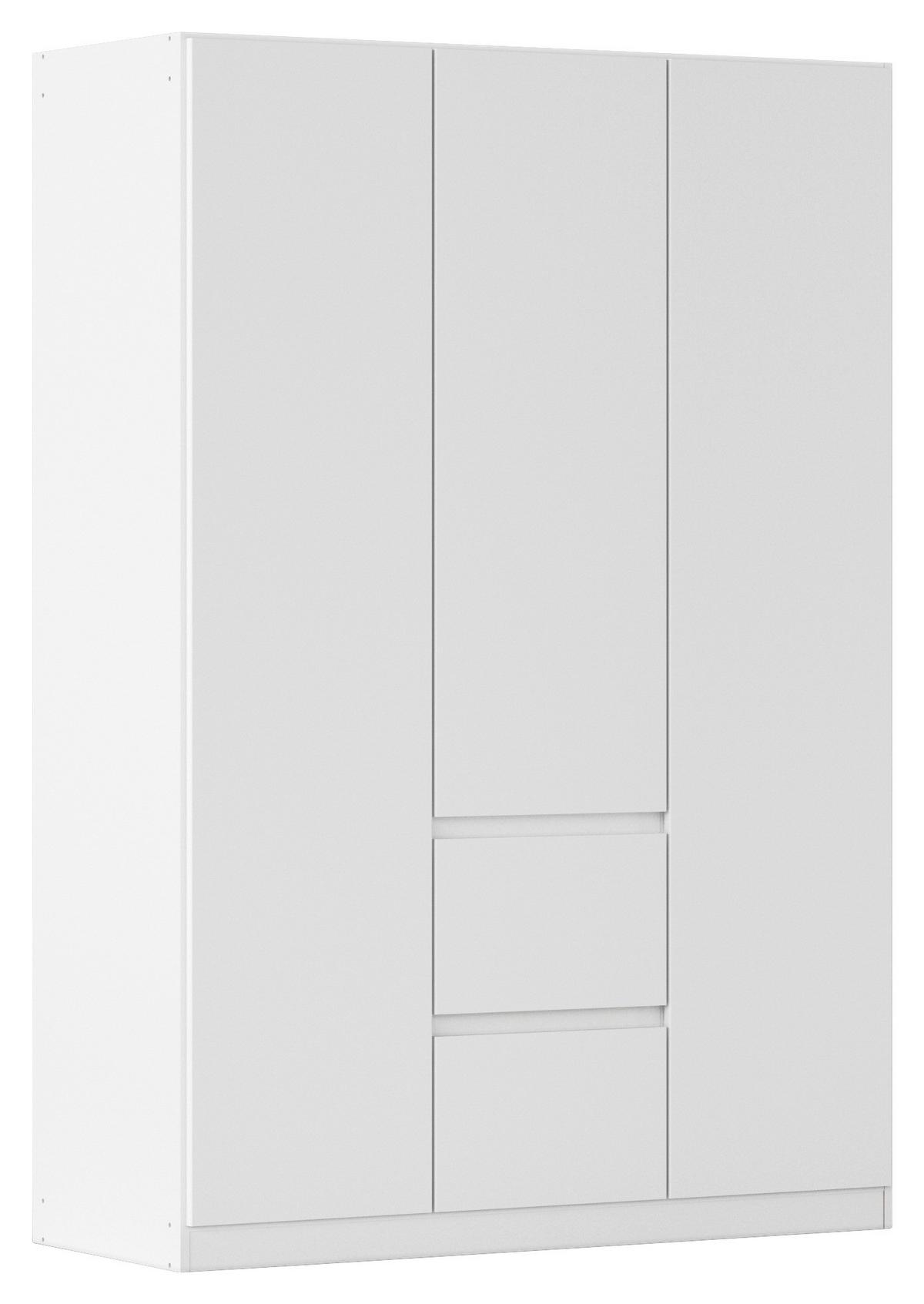 Nidda B: 136 cm Weiß Nidda - Weiß, Basics, Holzwerkstoff (136/197/54cm) - Rauch Möbel