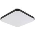 LED-Deckenleuchte Isa - Schwarz/Weiß, MODERN, Kunststoff/Metall (27/27/5cm) - Luca Bessoni