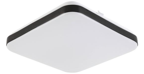 LED-Deckenleuchte Isa - Schwarz/Weiß, MODERN, Kunststoff/Metall (27/27/5cm) - Luca Bessoni