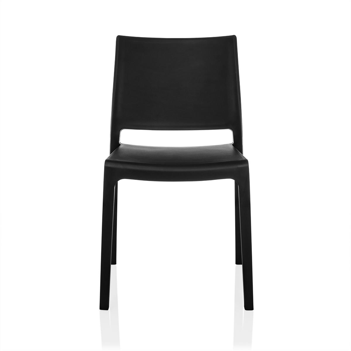 Stuhl T37 V Schwarz B: 47 cm - Schwarz, MODERN, Kunststoff (47/80/51cm) - MID.YOU