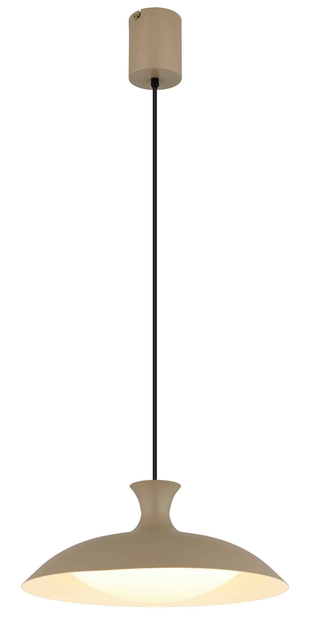 Led Függőlámpa 15781s  Rocha - fekete/opál, Konventionell, műanyag/fém (40/150cm) - Globo