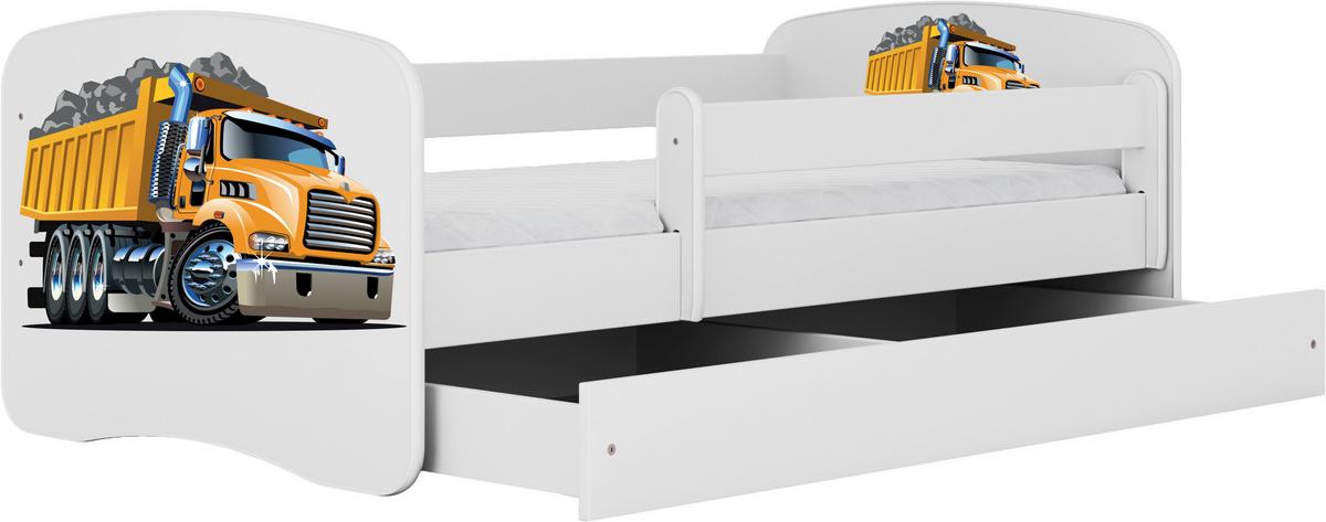Kinder-/Juniorbett Babydreams inkl. Matratze 80x160 - Birkefarben/Weiß, MODERN, Holz/Holzwerkstoff (80/160cm) - MID.YOU