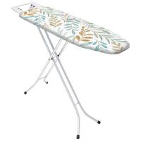 Bügelbrett Benny 131x36 cm mit Bügeleisenablage - Schwarz/Weiß, Basics, Textil (131/90/36cm) - Homezone