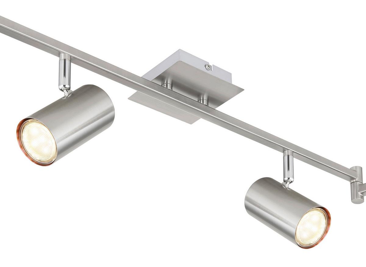 Strahler 6-Flammig verstellbar L: 180 cm - Design, Metall (180/10/18,5cm) - Globo