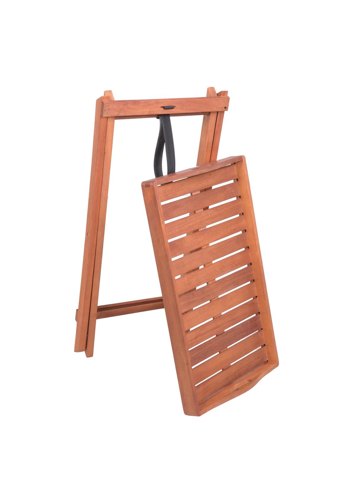 Gartenbeistelltisch Dallas - Braun, Basics, Holz (44/74/68cm) - Gardenson