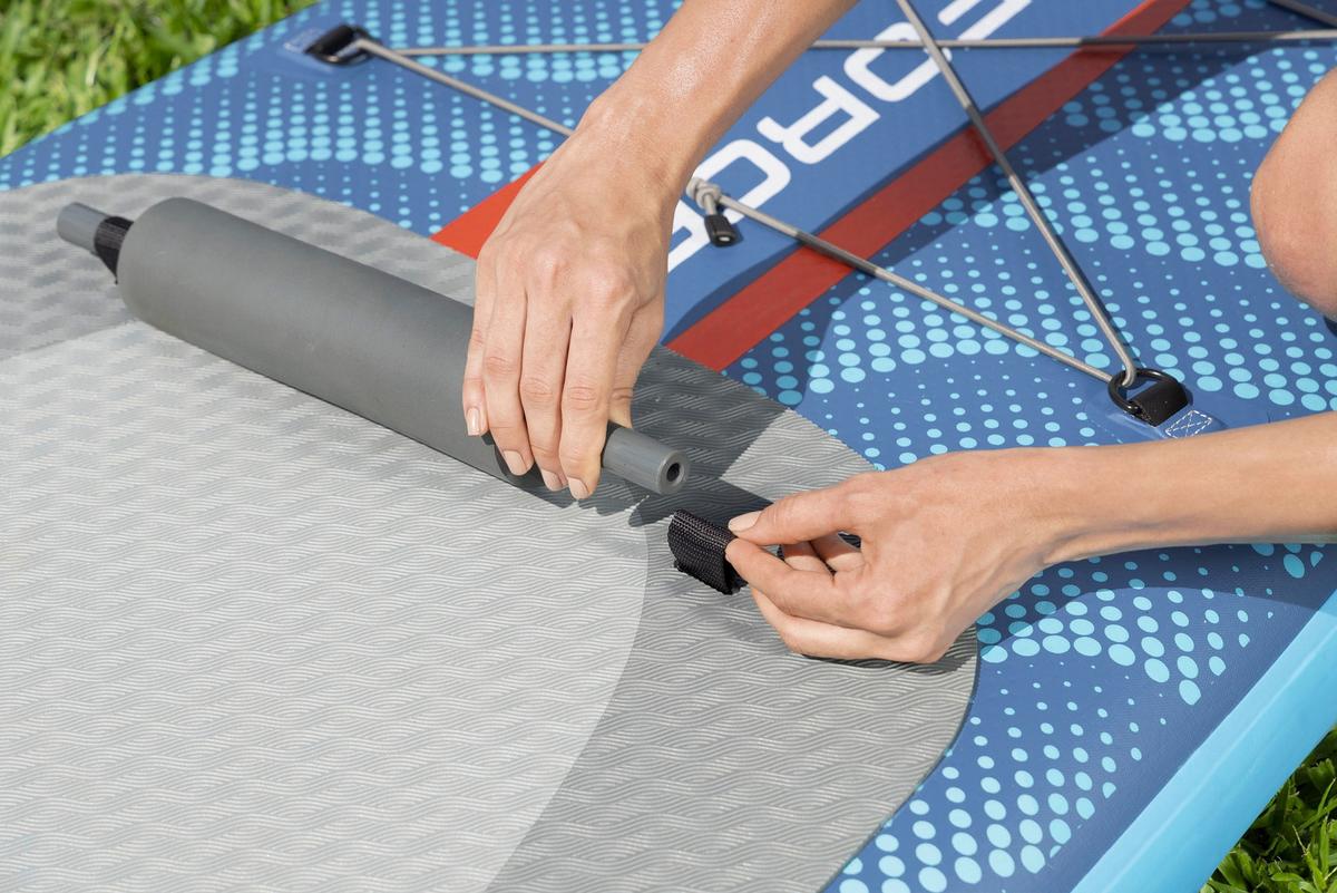 Stand-Up Paddle Board David - Blau/Grau, KONVENTIONELL, Kunststoff/Metall (305/84/15cm) - Bestway