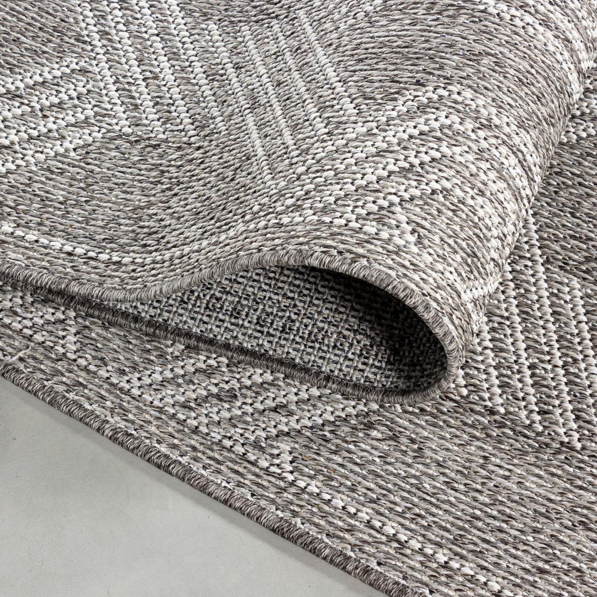 Flachwebteppich Aruba601004904grey - Grau, Design, Textil (60/100cm)