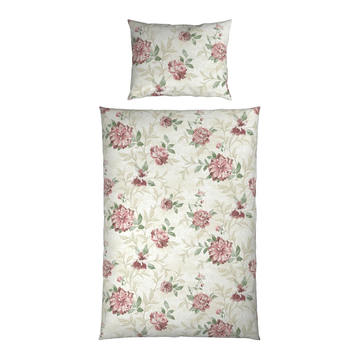 Bettwäsche Alice - Beige/Rosa, ROMANTIK / LANDHAUS, Textil - James Wood