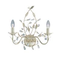 Wandleuchte 2492-2cr Almandite - Goldfarben/Creme, KONVENTIONELL, Glas/Metall (37/40cm)
