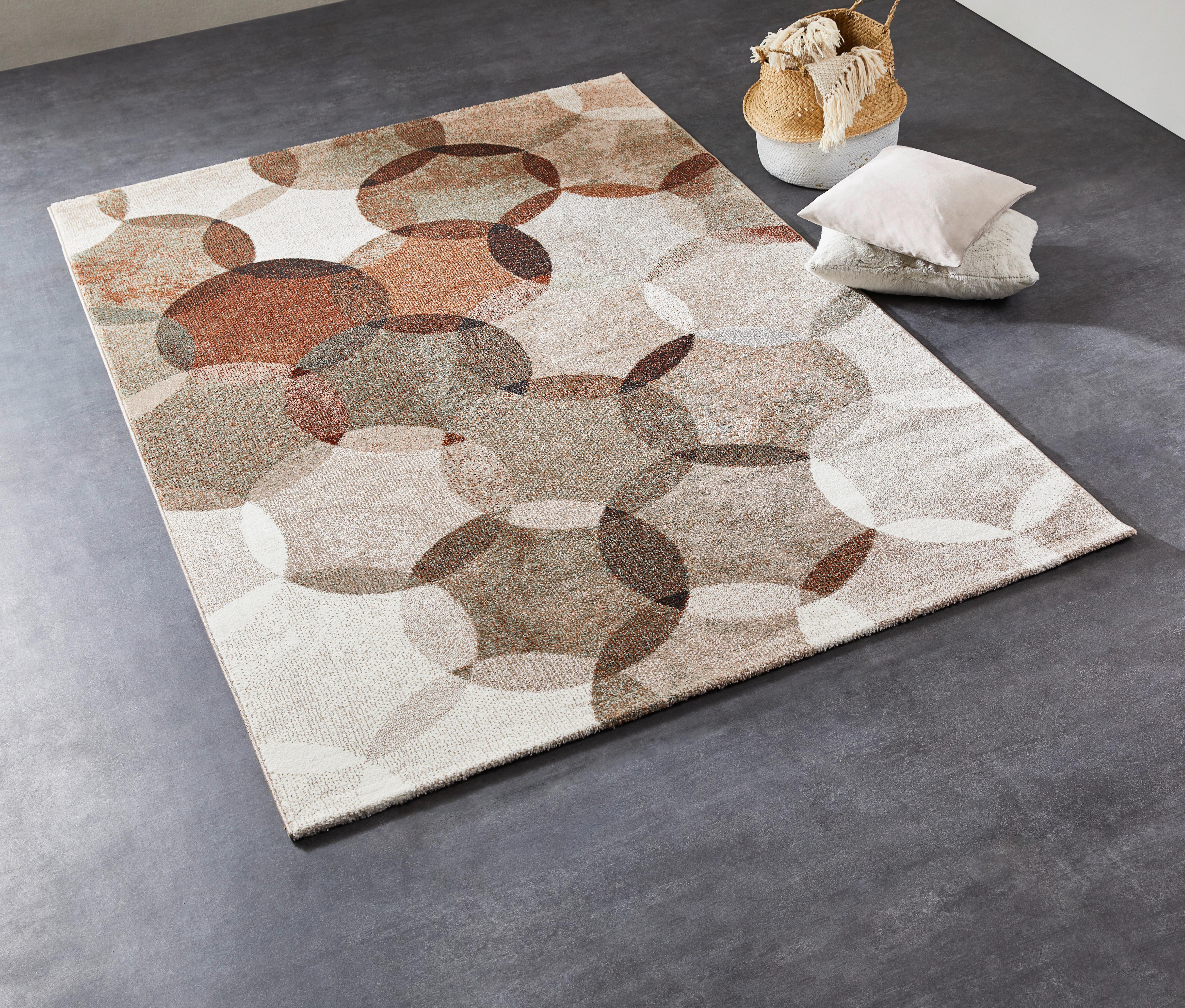 Webteppich Beige/braun Graphik Modernina 160x225 Cm - Rotbraun/Beige, Design, Textil (160/225cm) - Esprit