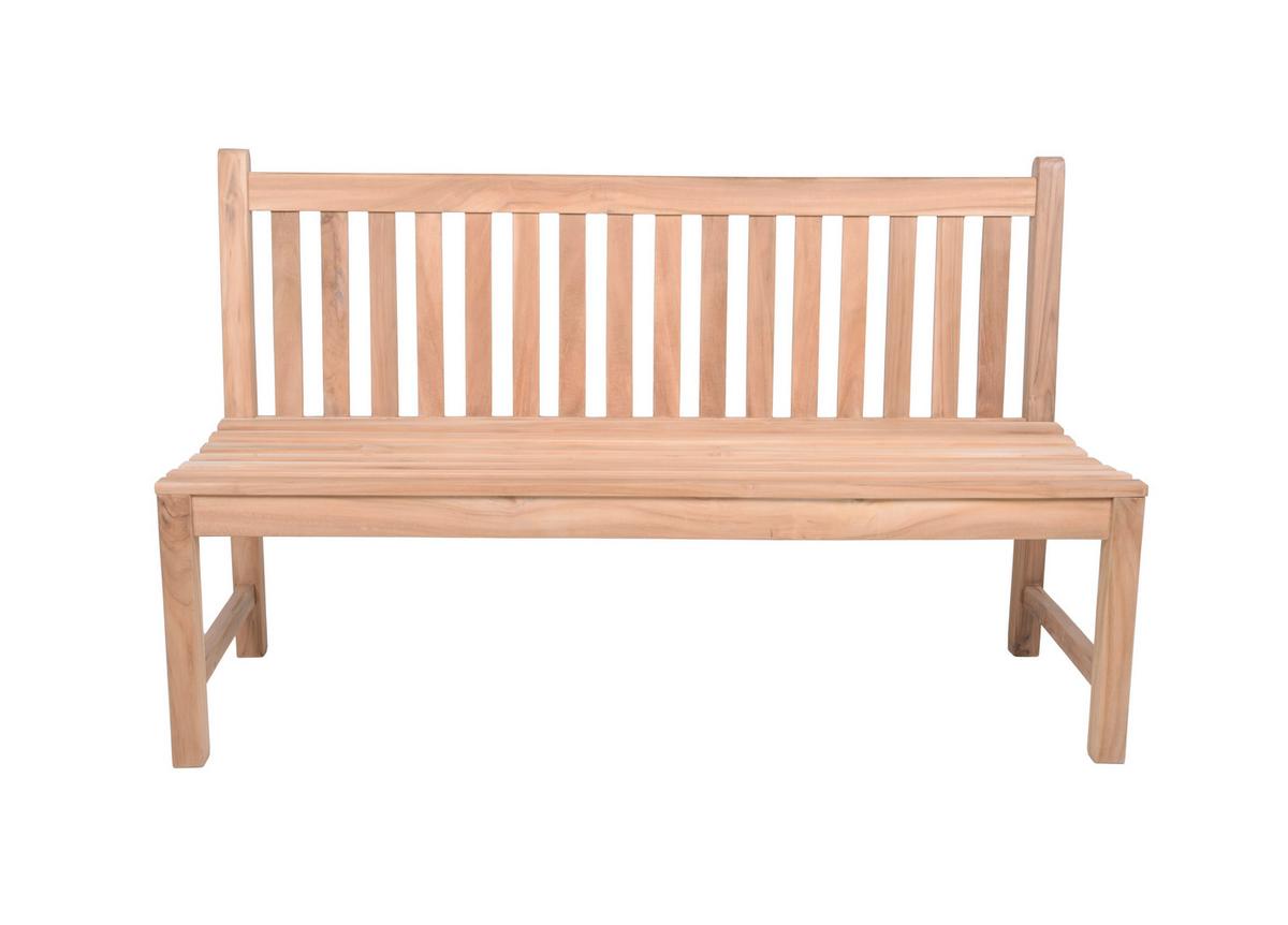 Gartenbank Holz Solo 3-Sitzer Solo - Braun/Naturfarben, MODERN, Holz (60/92/150cm) - Gardenson