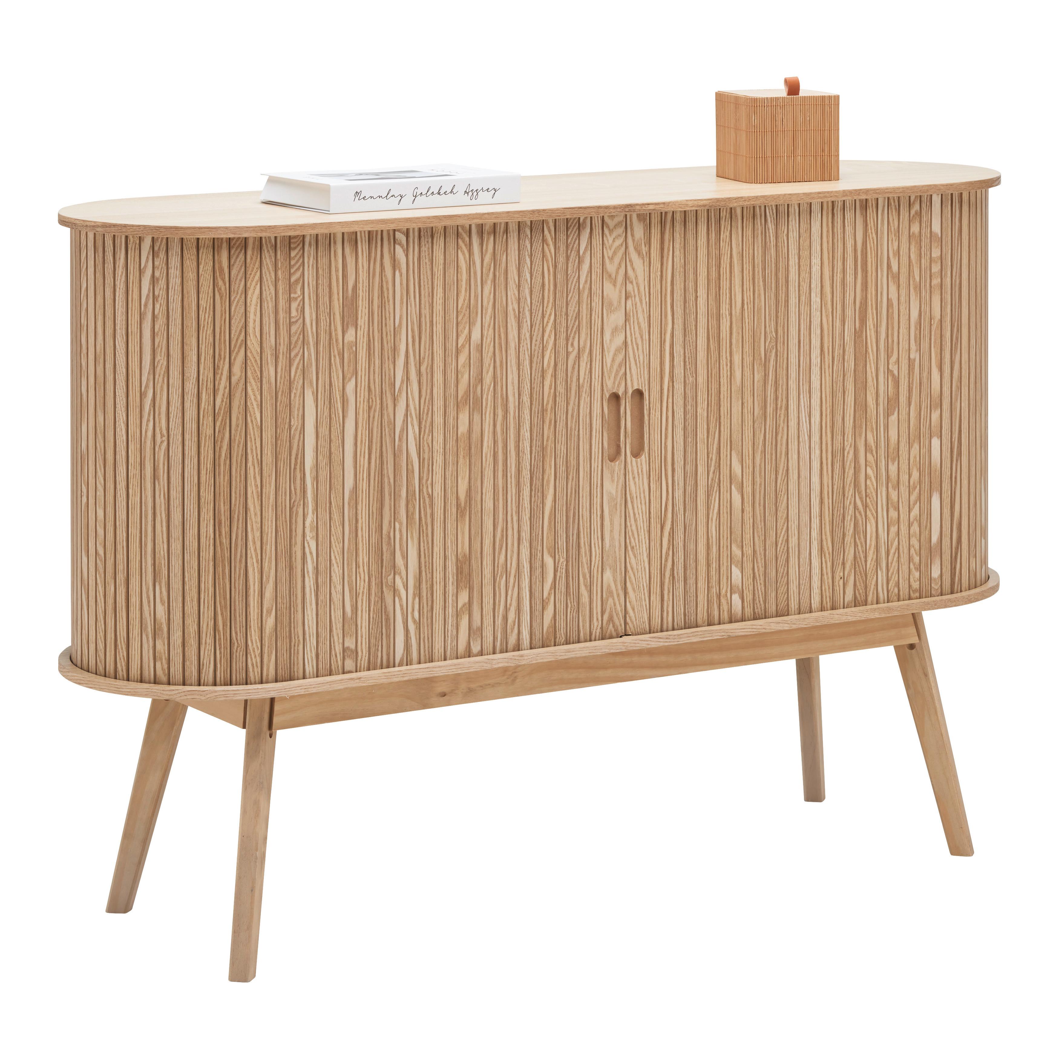 Komoda SKANDY - přírodní barvy, Moderní, dřevo/kompozitní dřevo (120/80/35cm) - Premium Living