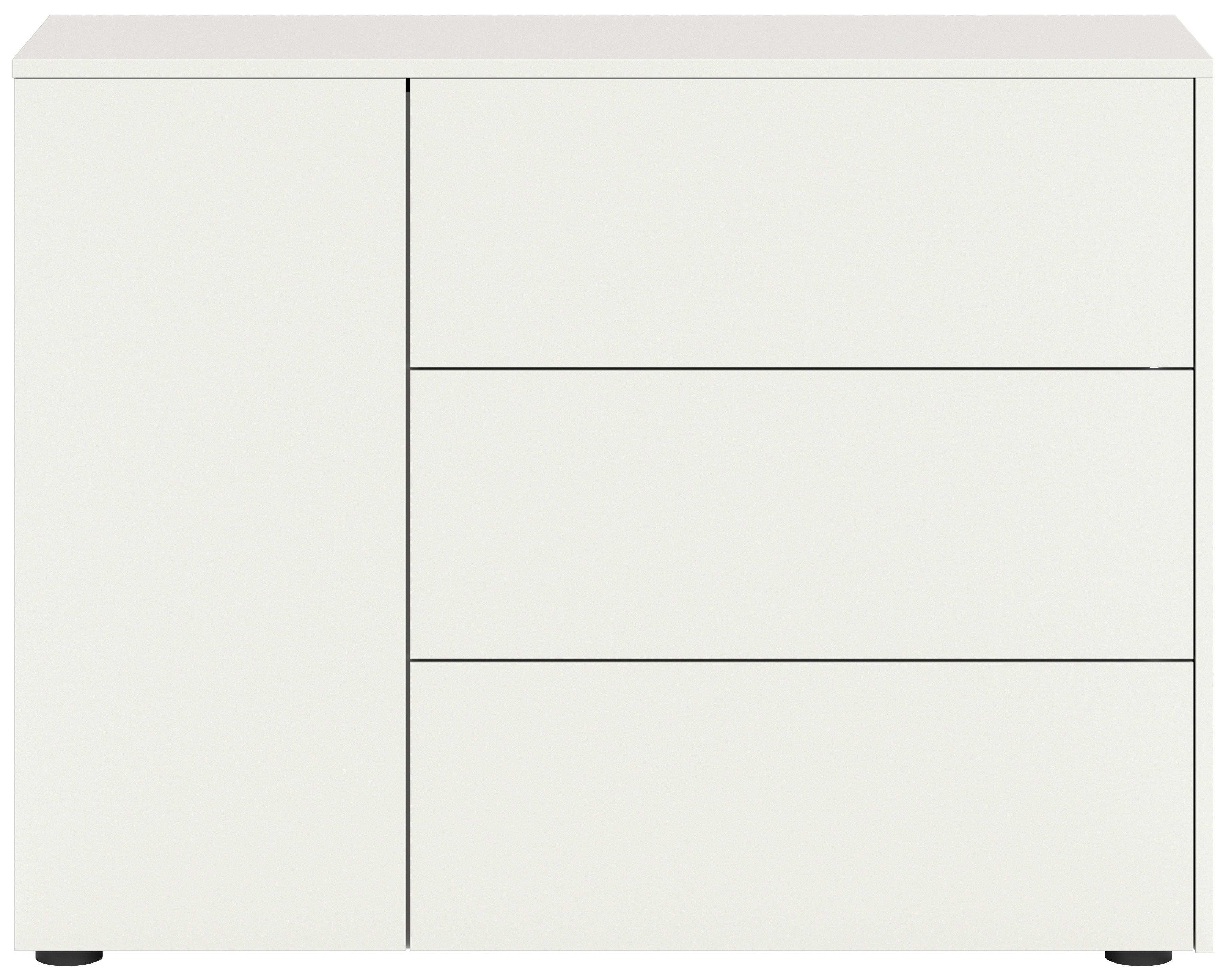 Sideboard Samba Weiß B: 105 Cm - Weiß, Design, Holzwerkstoff (105/80/37cm) - MID.YOU