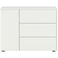 Sideboard Samba Weiß B: 105 Cm - Weiß, Design, Holzwerkstoff (105/80/37cm) - MID.YOU