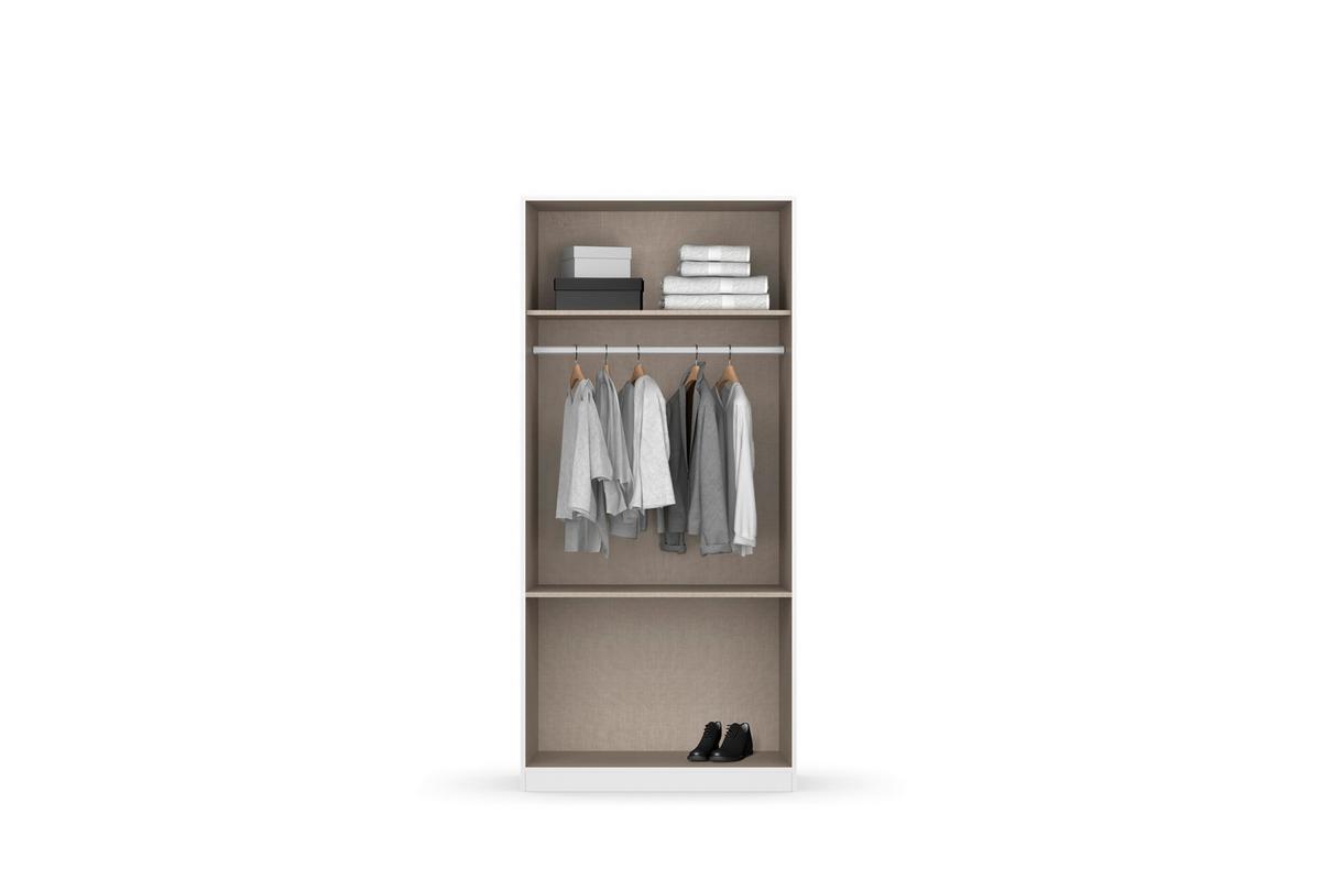 Drehtürenschrank Costa Weiß Eiche Artisan Dekor - Eiche Artisan/Weiß, MODERN, Holzwerkstoff (91/197/54cm) - Rauch Möbel