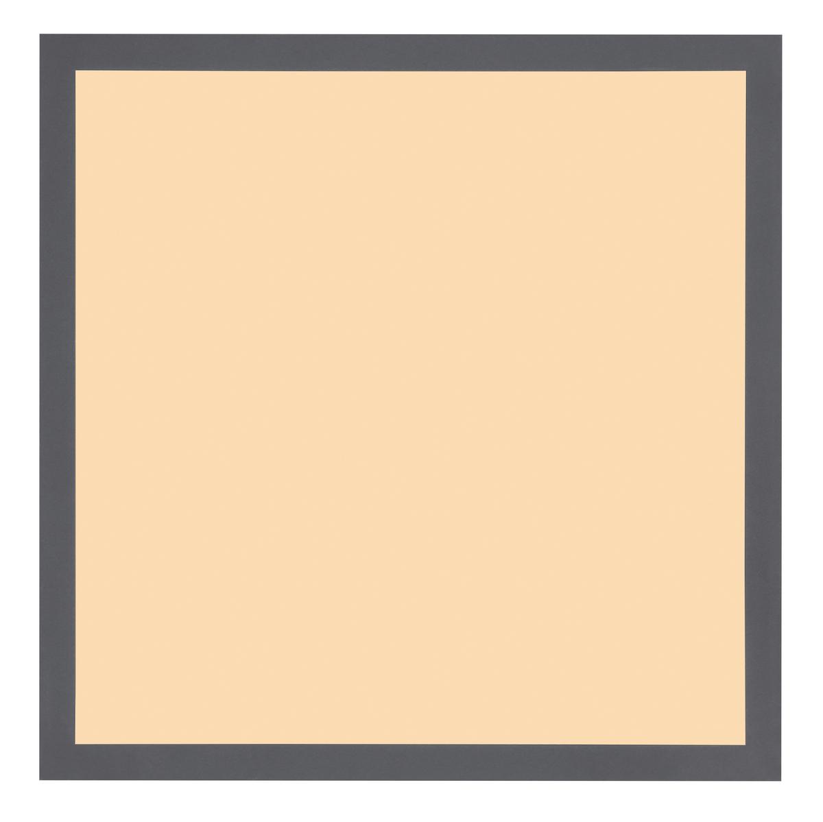 Led-deckenleuchte Doro L: 30 Cm - Opal/Graphitfarben, Basics, Kunststoff/Metall (30/30cm) - Globo