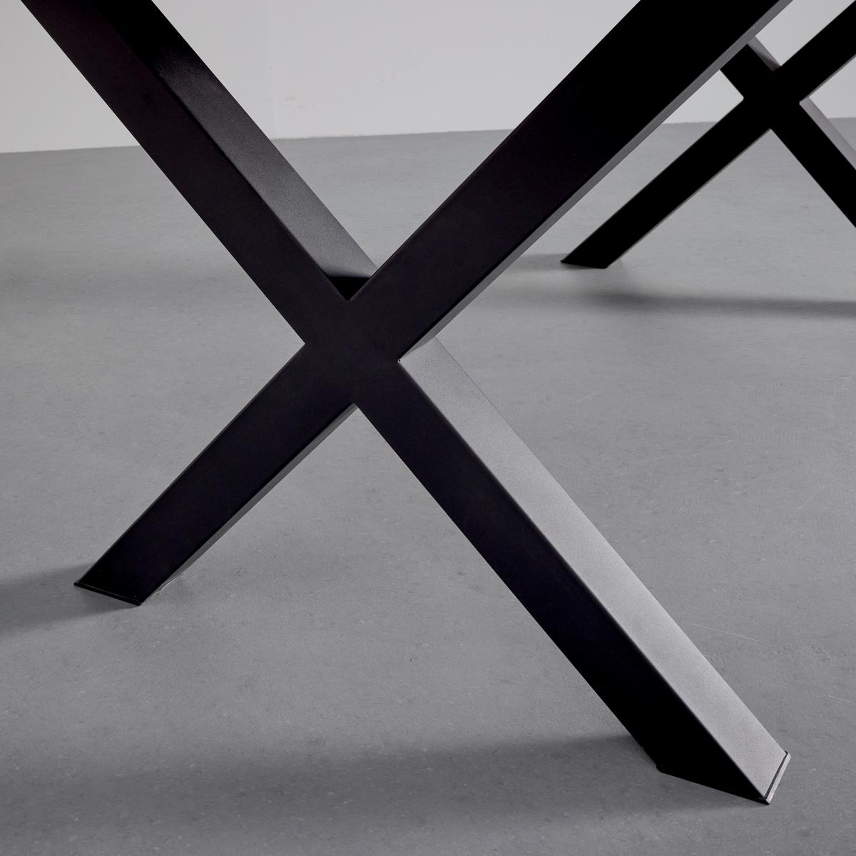 Jedálenský stôl RICO 180x90 cm - čierna, Modern, kov (180/90/76cm) - Bessagi Home