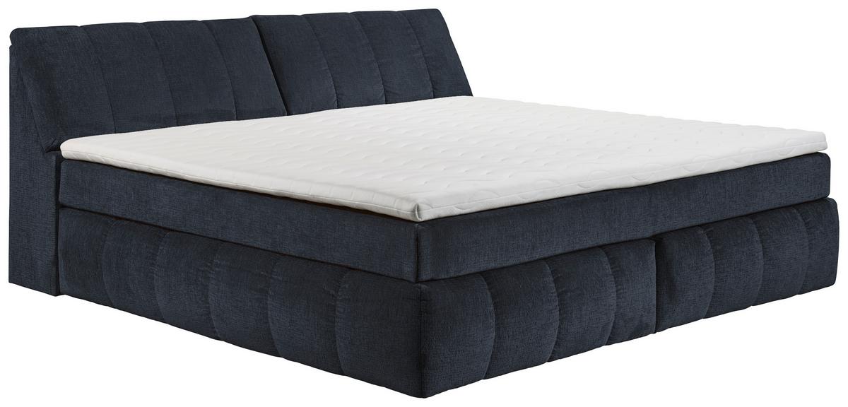 Boxspringbett Elkford 6 Mit Topper & Bettkasten 240x200 - Schwarz, MODERN, Holzwerkstoff/Textil (240/200cm) - MID.YOU