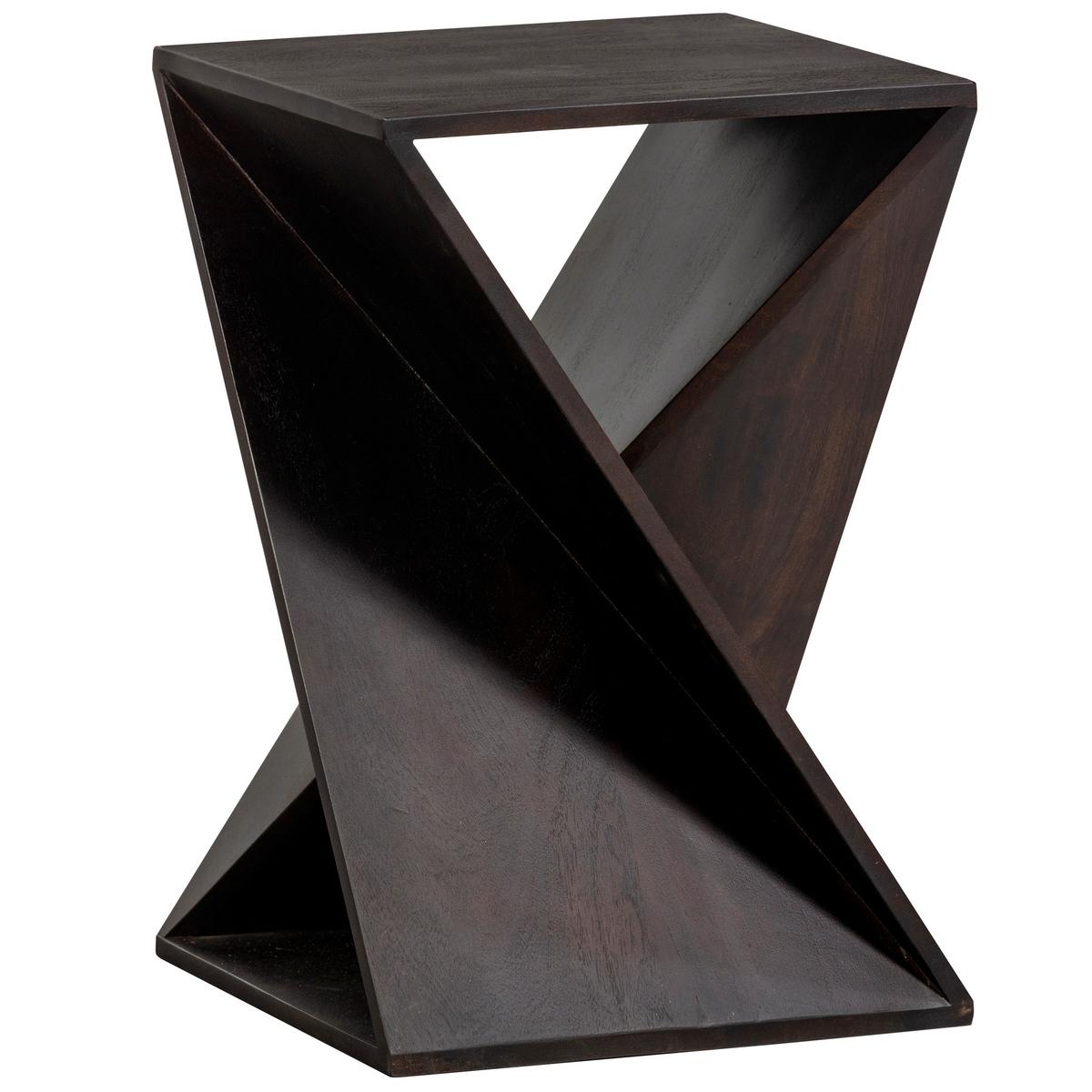 Beistelltisch Ikem Dunkelbraun B: 41 cm - Dunkelbraun, Design, Holz (41/41/61cm) - Livetastic