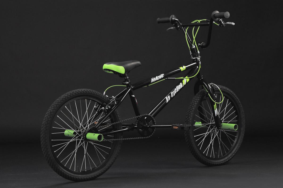 Bmx Bmx Freestyle 20 Zoll - Schwarz/Grün, Basics, Metall - Atrigo