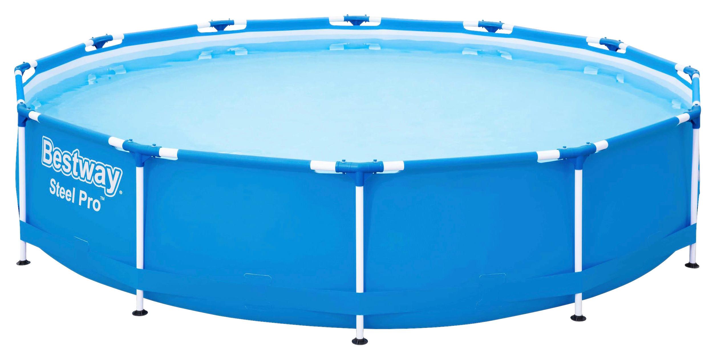 Medence Steel Pro Pool Kb. 366/76cm - kék/fehér, Modern, műanyag/fém (366/76cm) - Bestway