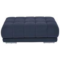 Taburet IBA, tmavě modrý - tmavě modrá, Lifestyle, textil (126/42/76cm)